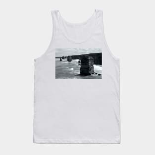 The Twelve Apostles in Black and White Tank Top